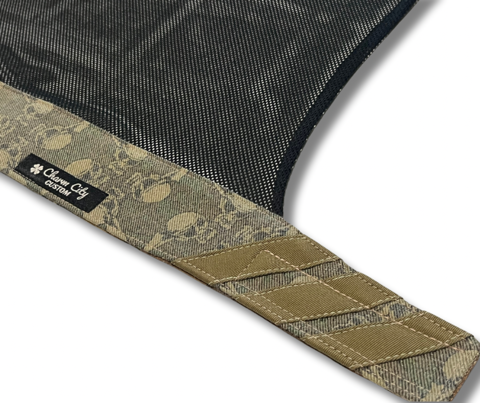 Custom flying skulls LSD Velcro mesh