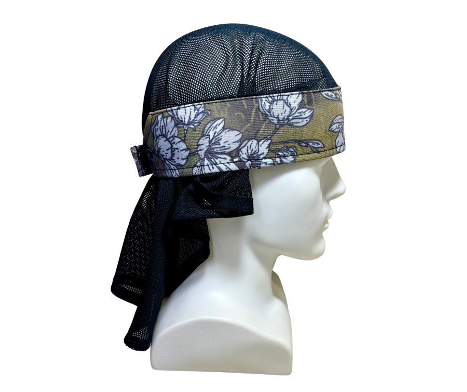 Black and bronze Sakura with black diamond mesh