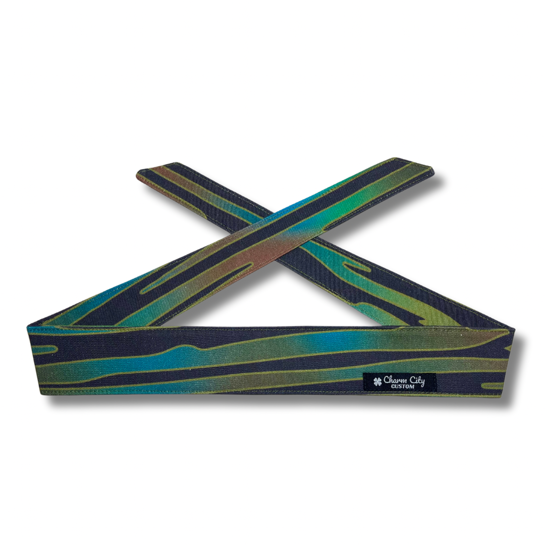 Custom horizontal tiger stripe headband