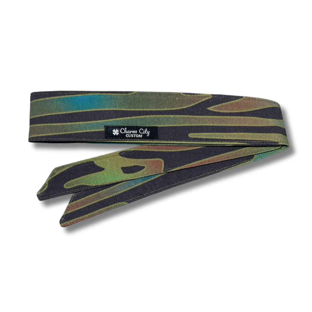 Custom horizontal tiger stripe headband