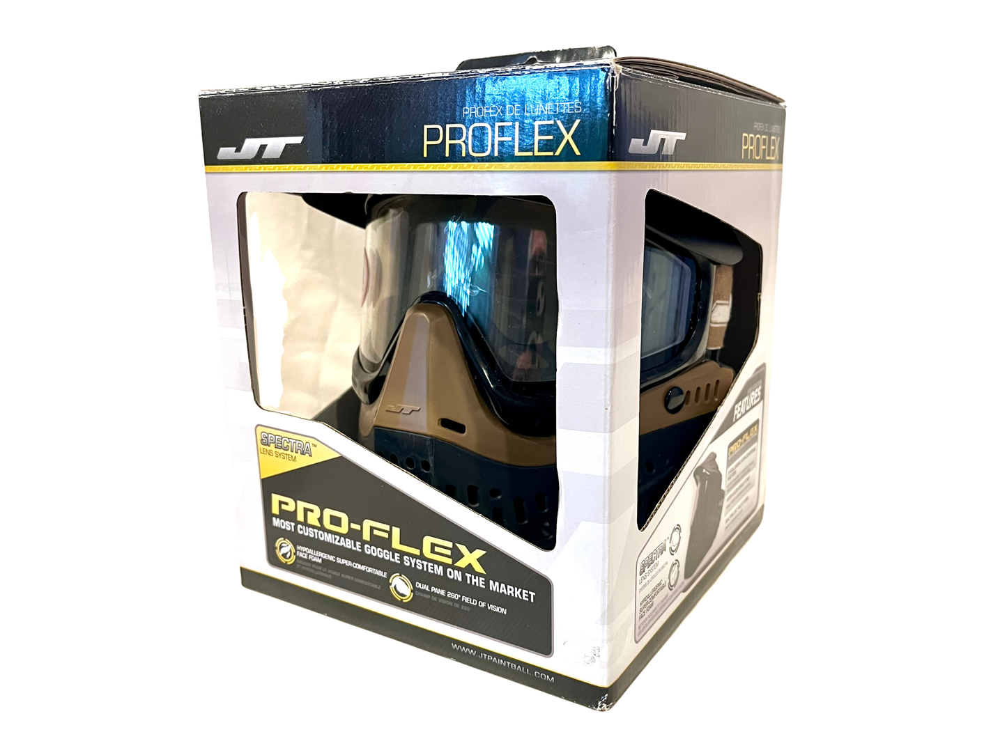 Custom build brown/black JT Proflex goggles