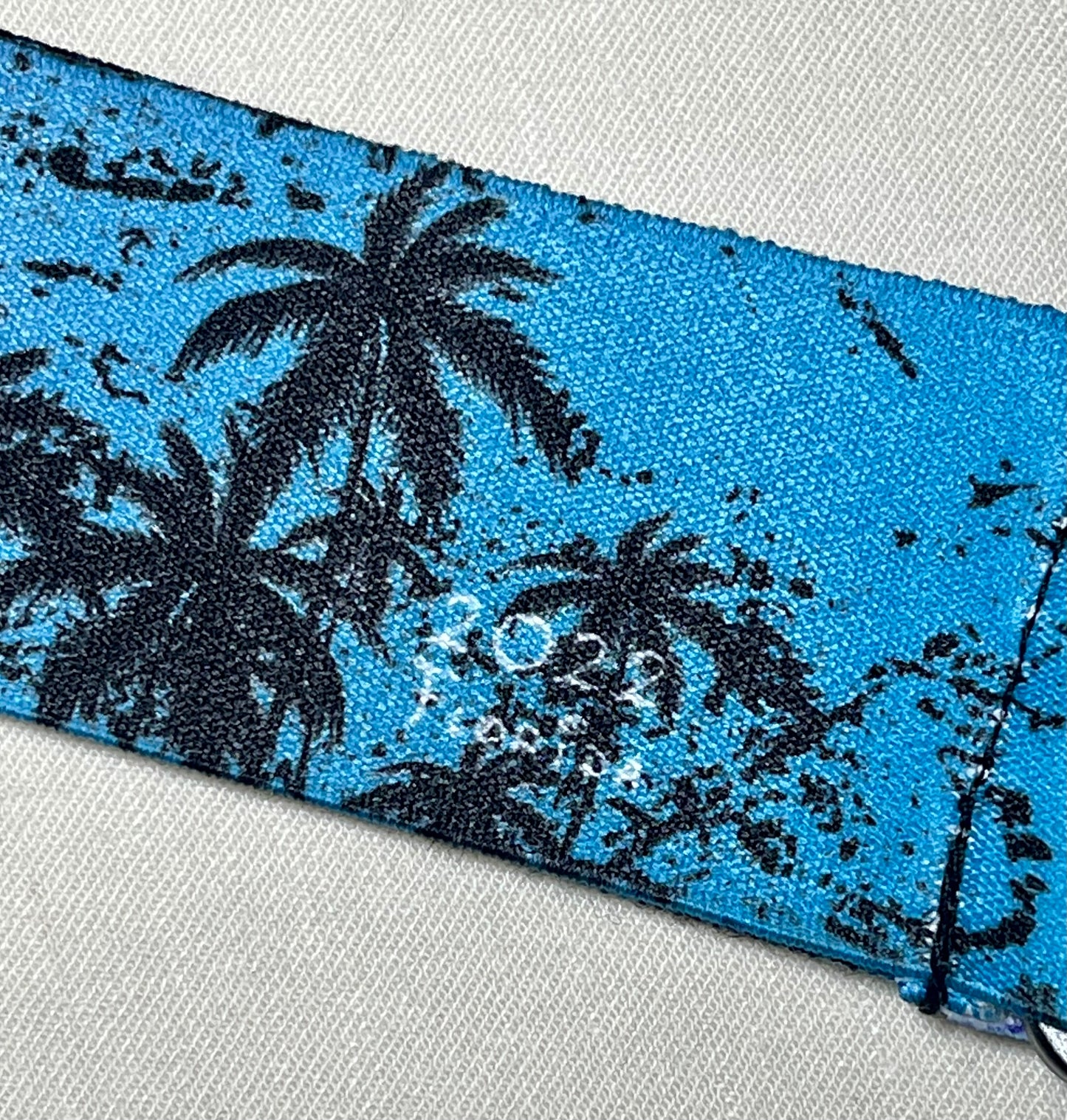 JT 2022 blue/pink palm tree sublimated goggle strap