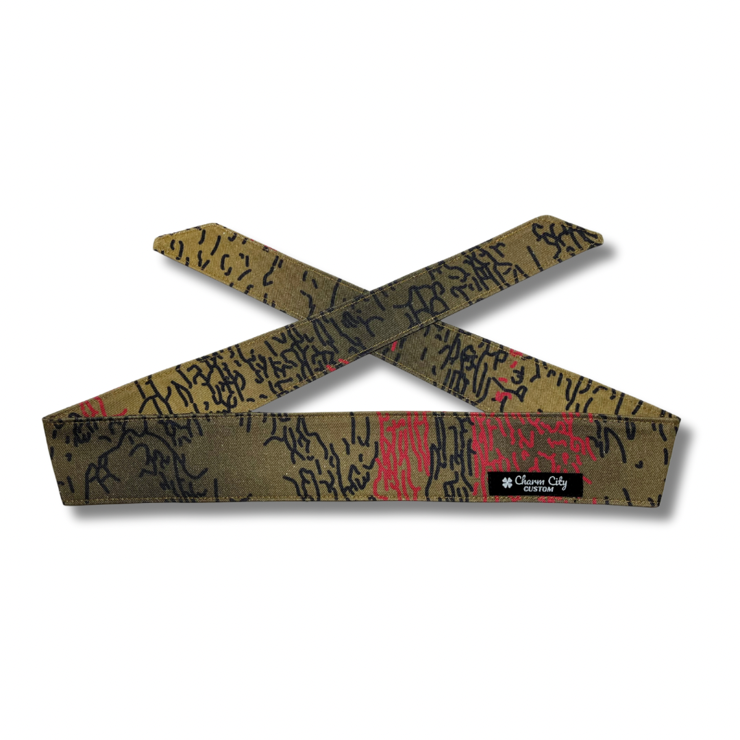 Custom “Desert fade” Line camouflage headband