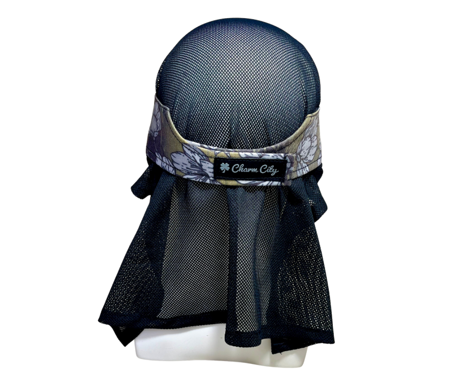 Black and bronze Sakura with black diamond mesh