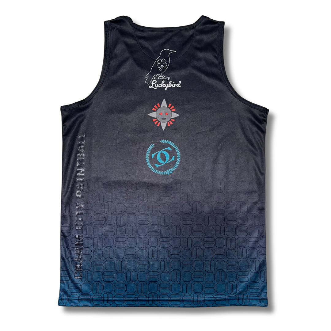 “King Cardinal” black fade tank top (XXL)