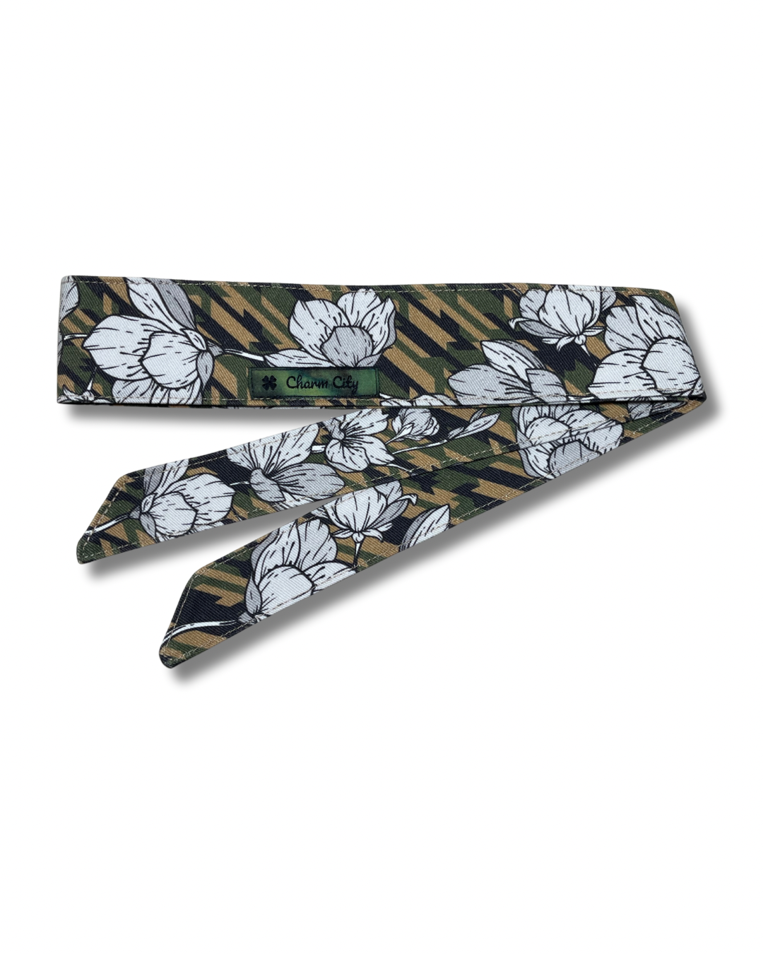 Custom speed line camouflage Sakura 10oz denim headband