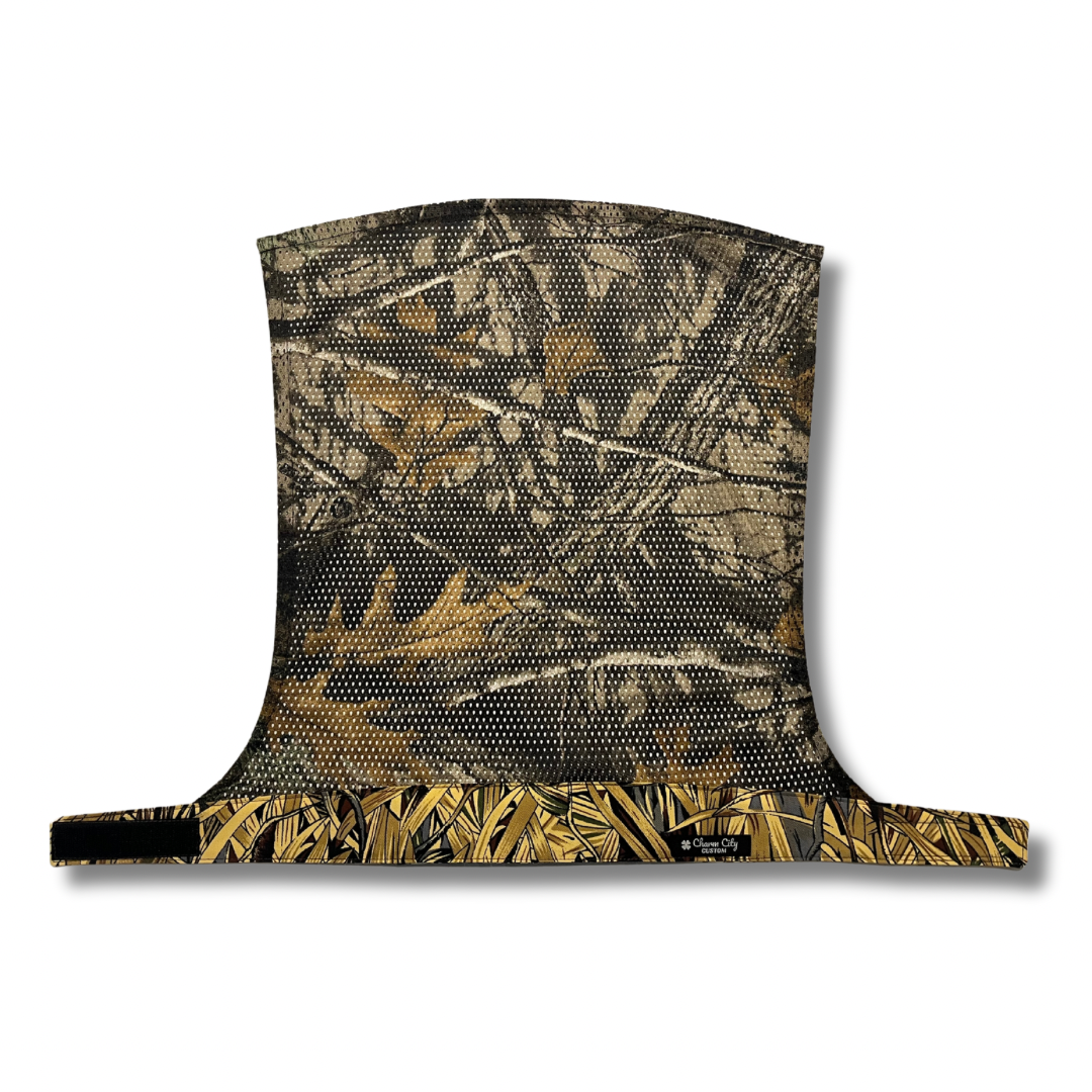 Custom Grass camouflage Velcro wrap with forest mesh