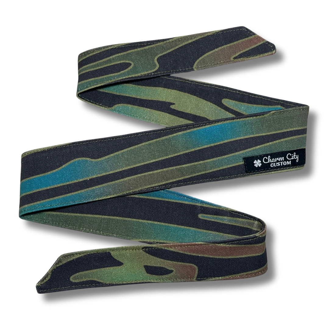 Custom horizontal tiger stripe headband