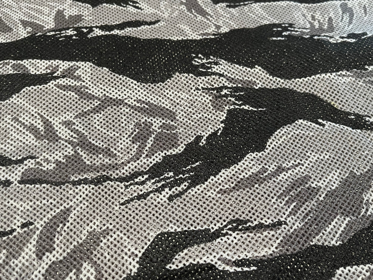Classic Faded grey tiger stripe mesh