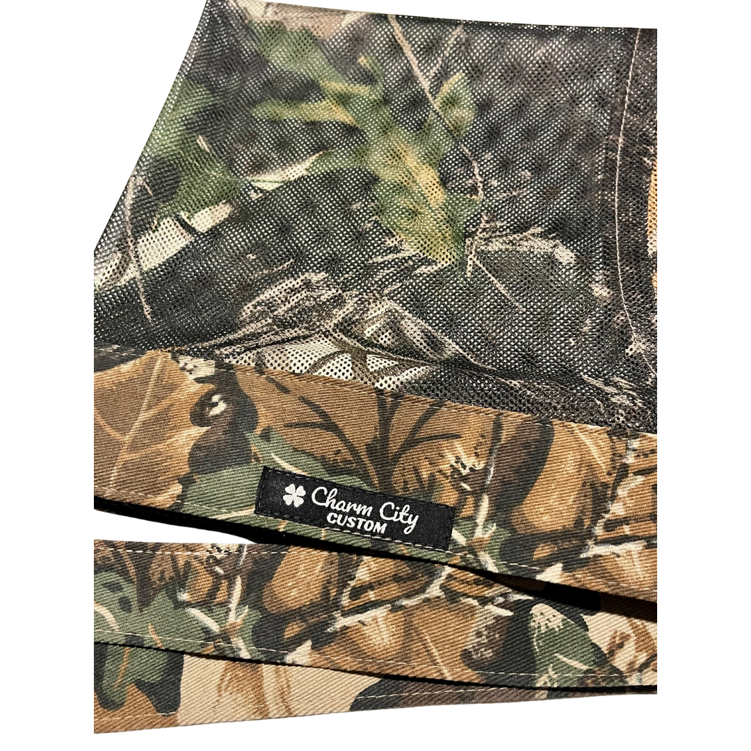Advantage Classic full tie headband with Charm City exclusive forest mesh
