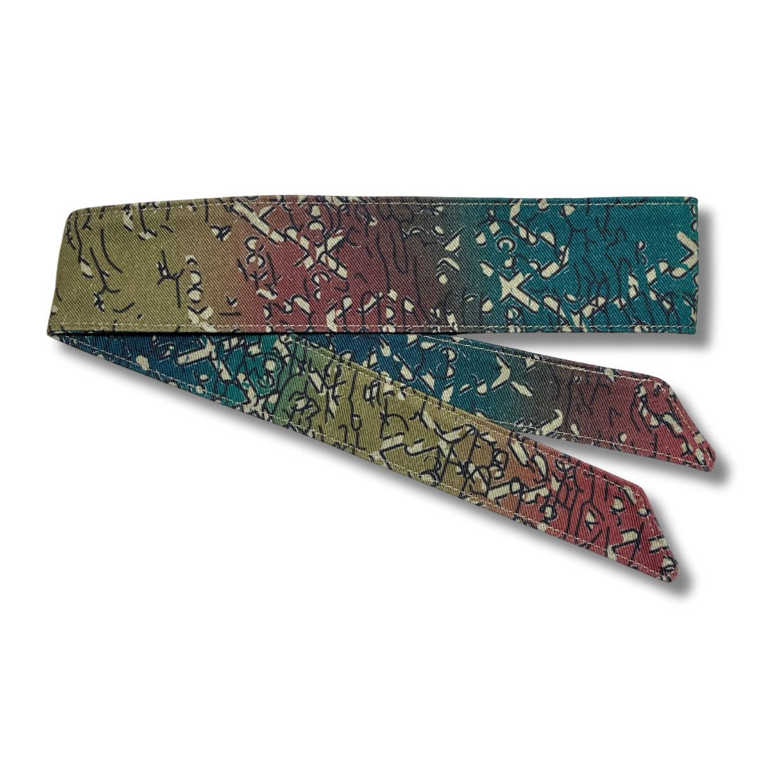Custom multi color “Arrowhead” 10oz denim headband
