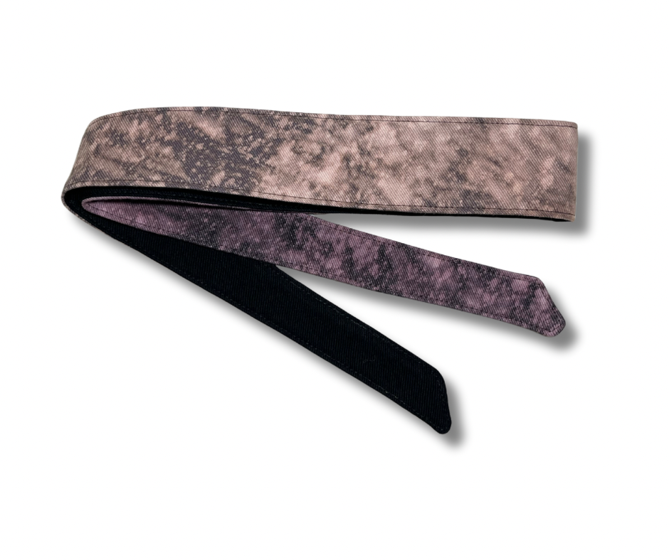 Custom “galaxy burst” hand dyed 10oz denim headband