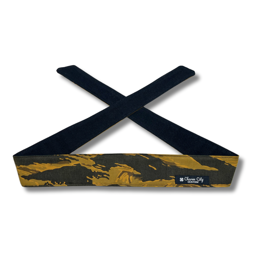 Custom Golden Tiger Stripe headband