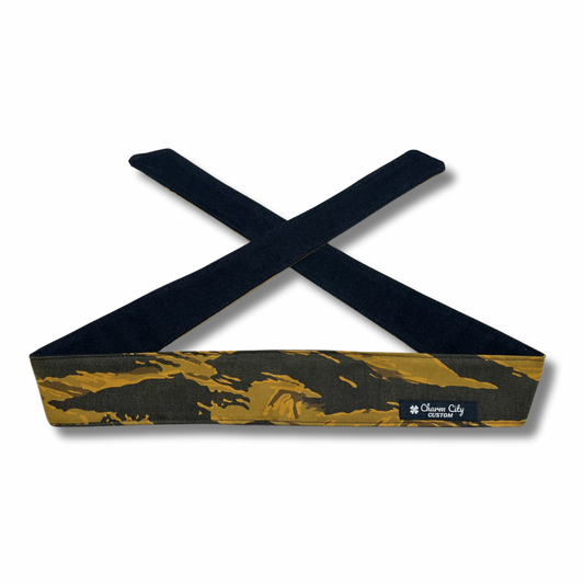 Custom Golden Tiger Stripe headband