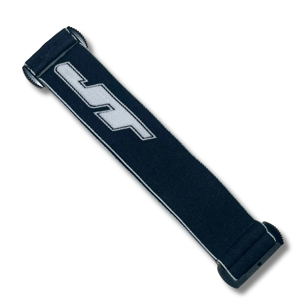 NEW! JT black/white  woven Logo goggle strap