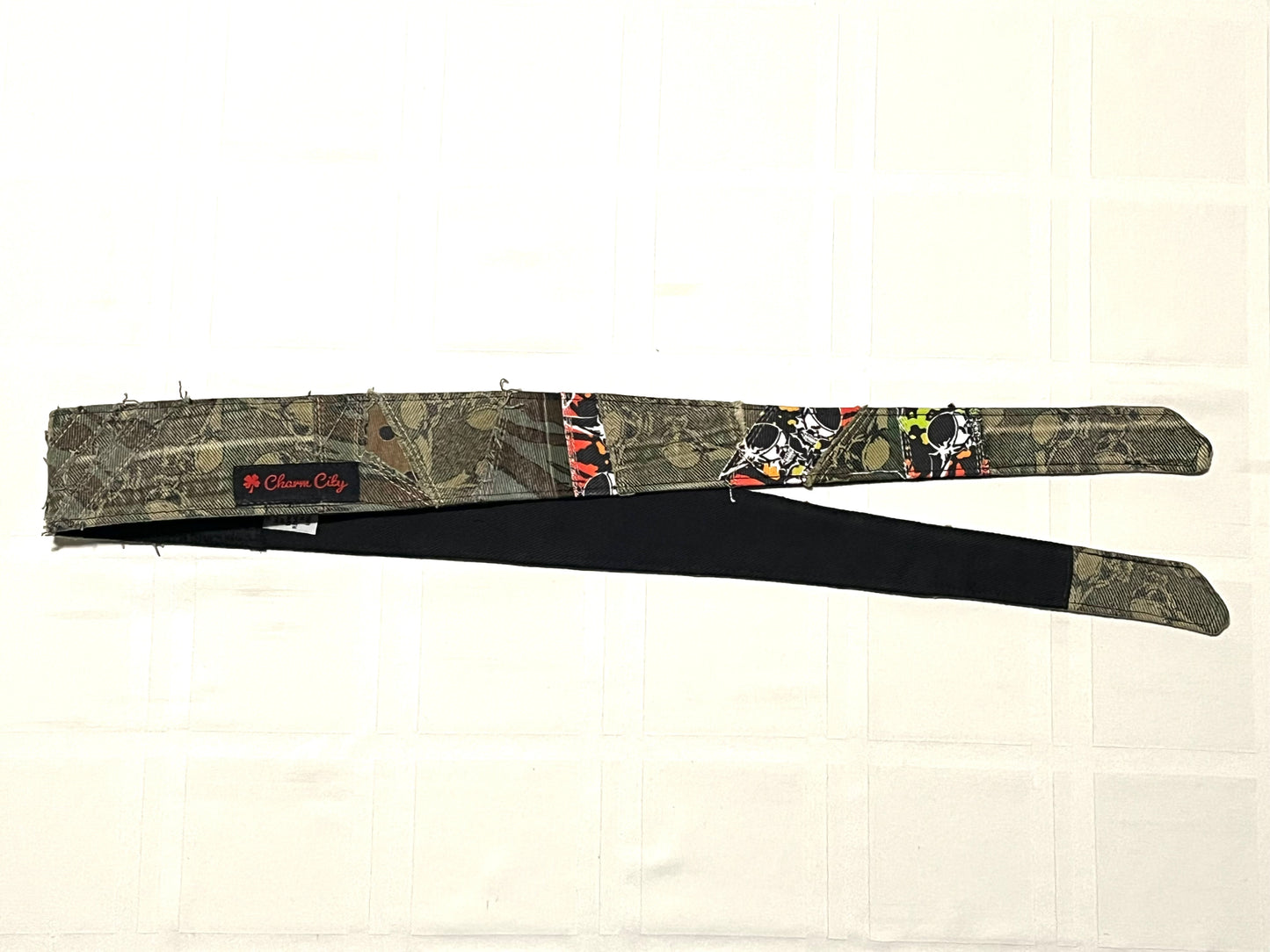 Custom Flying Skulls patchwork headband