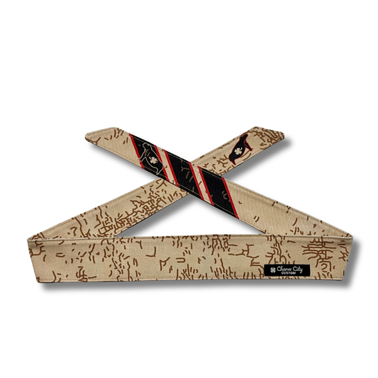 Custom “desert sand” Line camouflage Luckybird headband