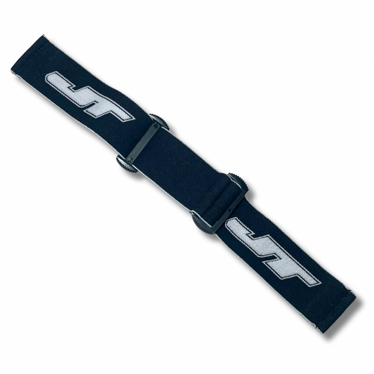 NEW! JT black/white  woven Logo goggle strap