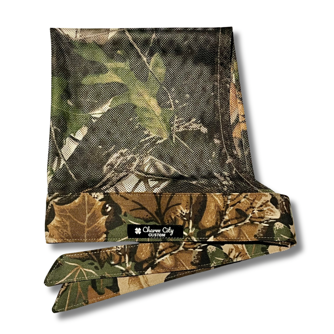 Advantage Classic full tie headband with Charm City exclusive forest mesh