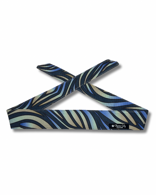Custom Midnight Dune denim headband