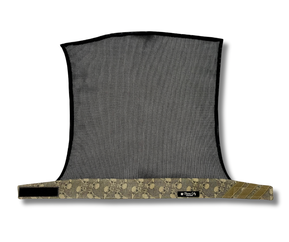 Custom flying skulls LSD Velcro mesh