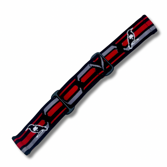 Custom “LuckyBird” limited edition woven goggle strap