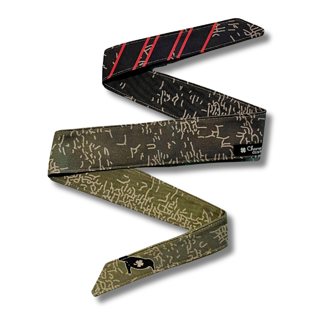 Custom “Olive fade” Line camouflage Luckybird headband