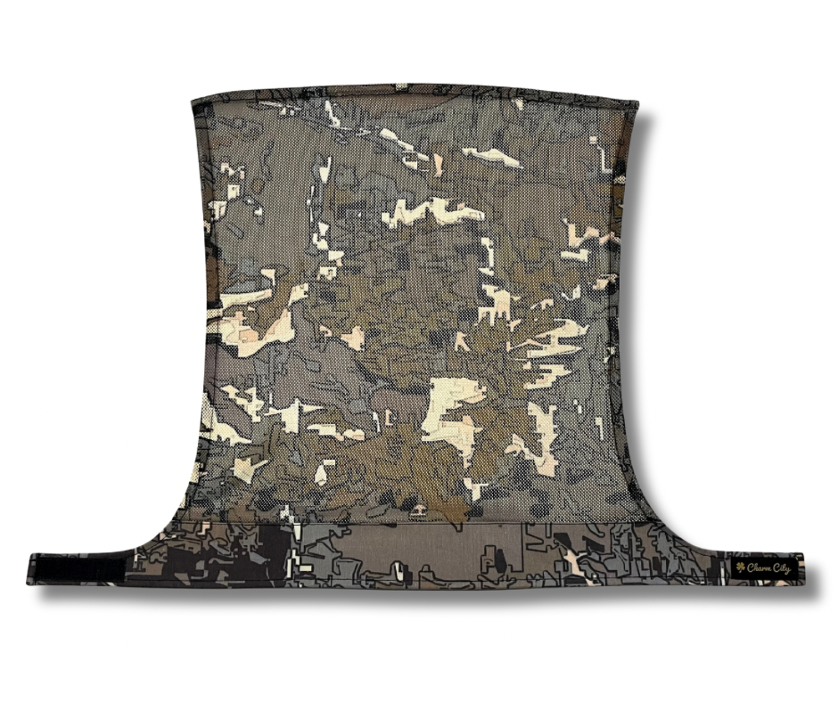 “Greyline Urban Camouflage” custom designed camo mesh