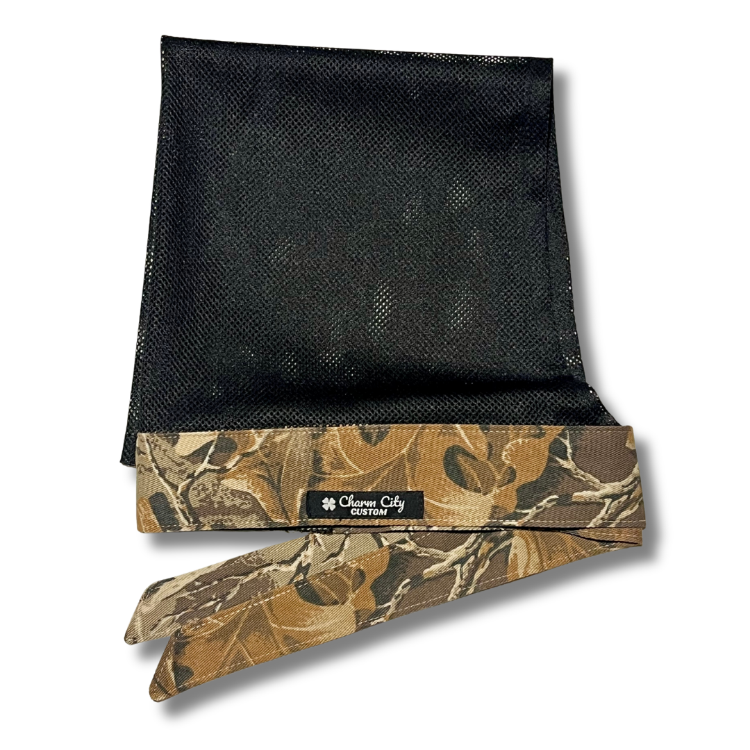 Advantage Classic full tie headband with black diamond mesh