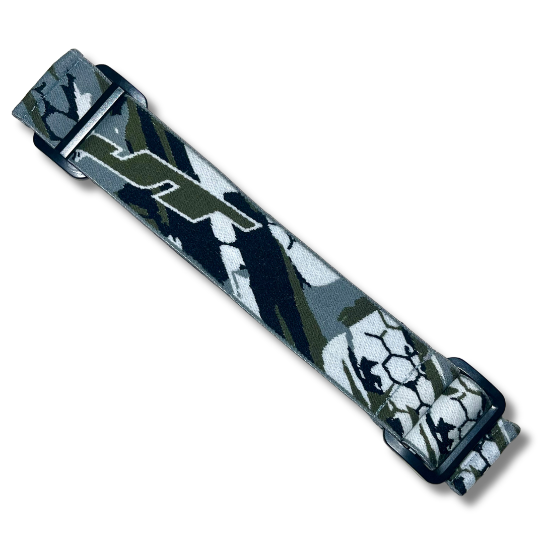 NEW! JT Olive/black/grey woven goggle strap