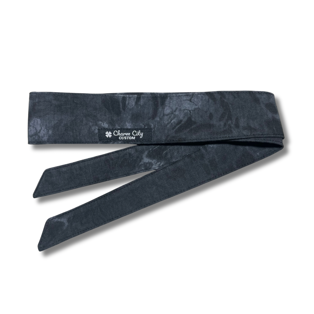 New! 7oz cotton twill Black Out camouflage headband