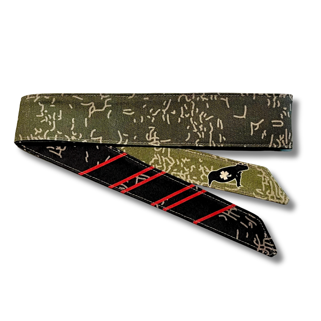 Custom “Olive fade” Line camouflage Luckybird headband