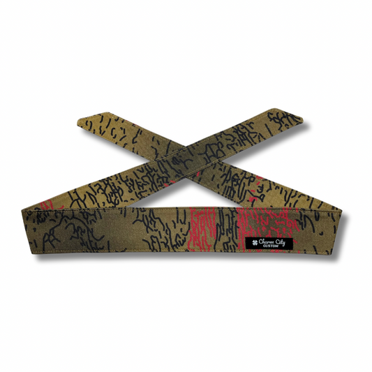 Custom “Desert fade” Line camouflage headband