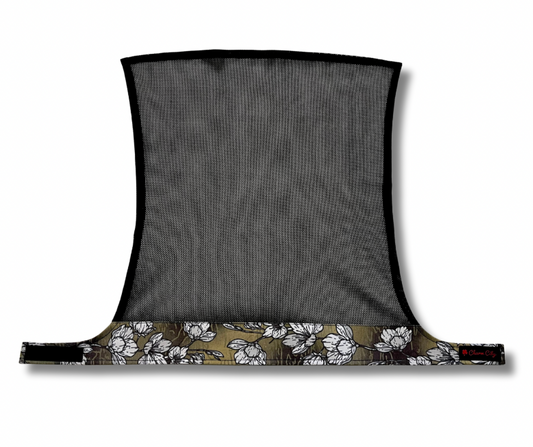 Black and bronze Sakura with black diamond mesh