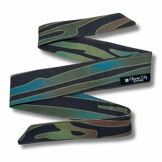 Custom horizontal tiger stripe headband