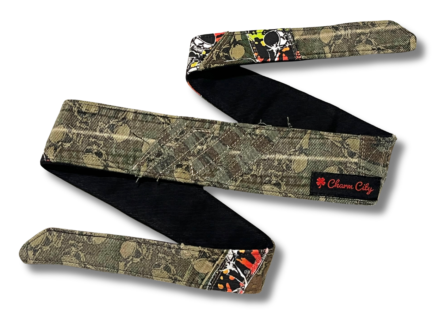 Custom Flying Skulls patchwork headband