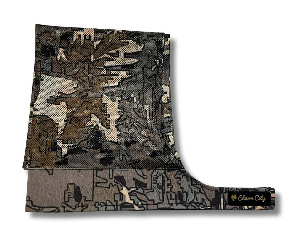 “Greyline Urban Camouflage” custom designed camo mesh