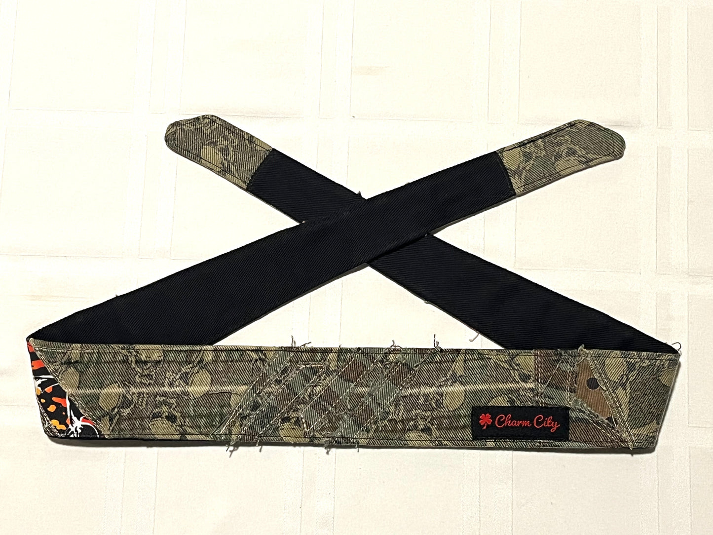 Custom Flying Skulls patchwork headband