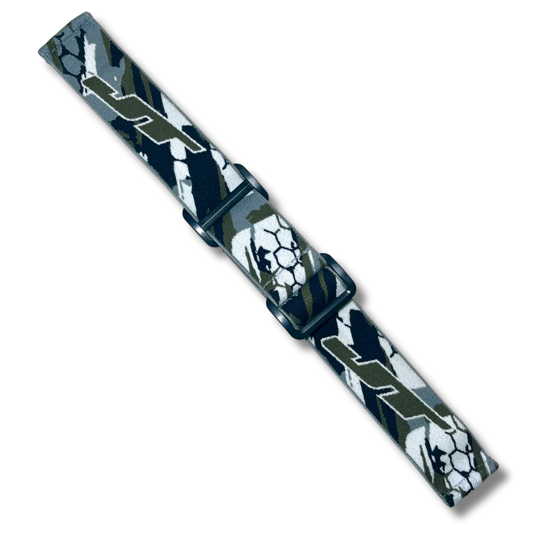 NEW! JT Olive/black/grey woven goggle strap