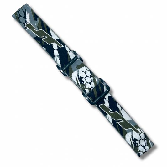 NEW! JT Olive/black/grey woven goggle strap