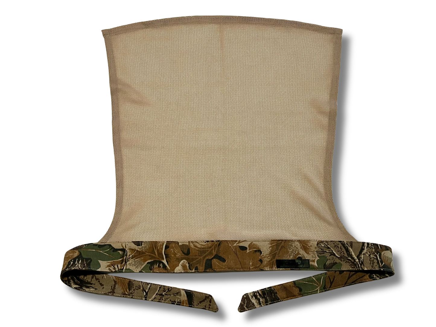 Advantage Classic full tie headband with vintage style tan diamond mesh