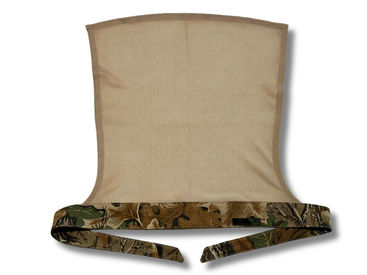 Advantage Classic full tie headband with vintage style tan diamond mesh