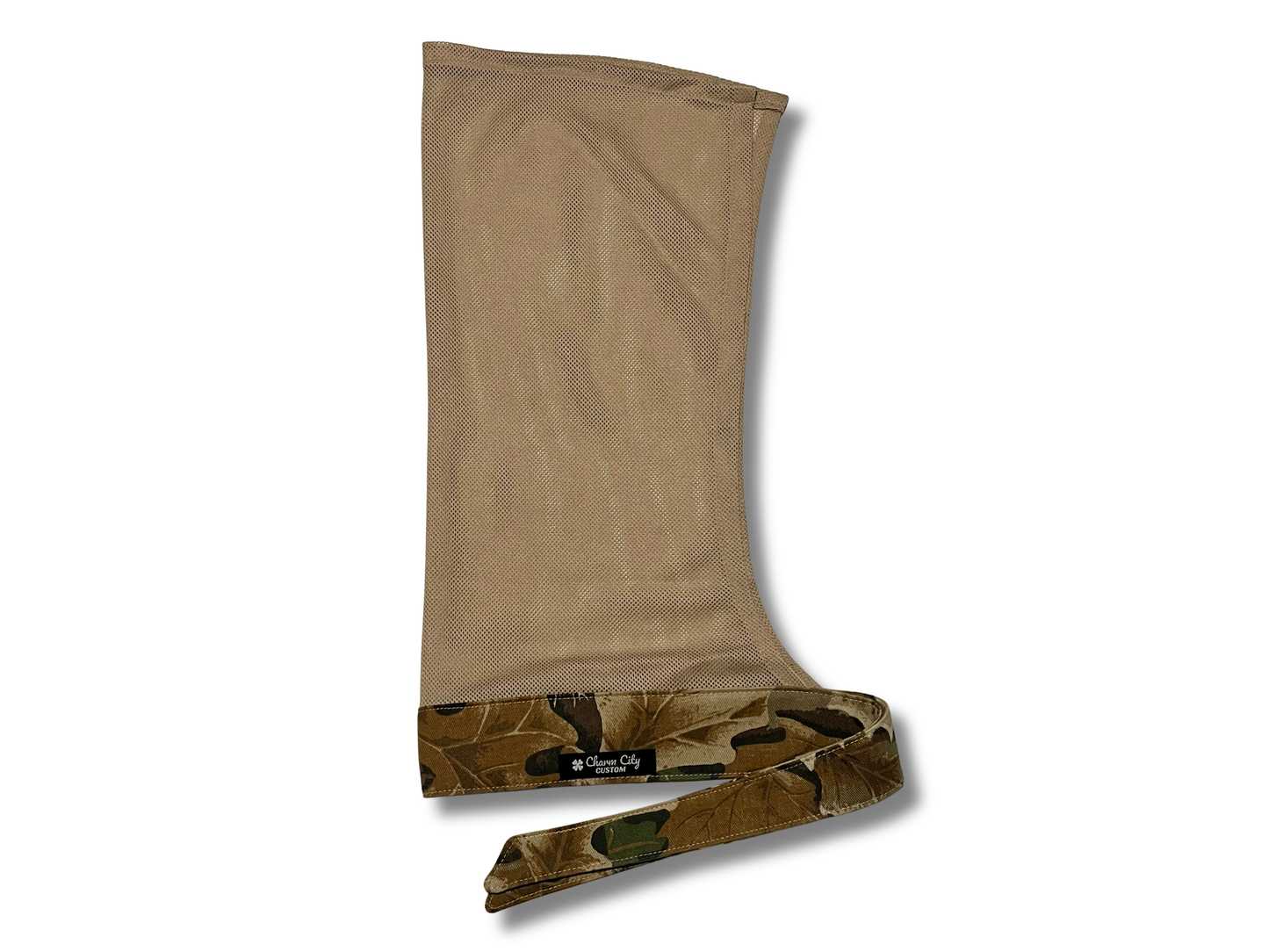 Advantage Classic full tie headband with vintage style tan diamond mesh